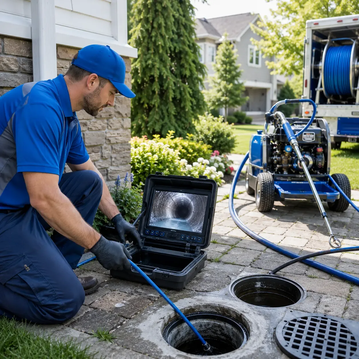 Outdoor drain cleaning professionals serving Wrightstown, NJ