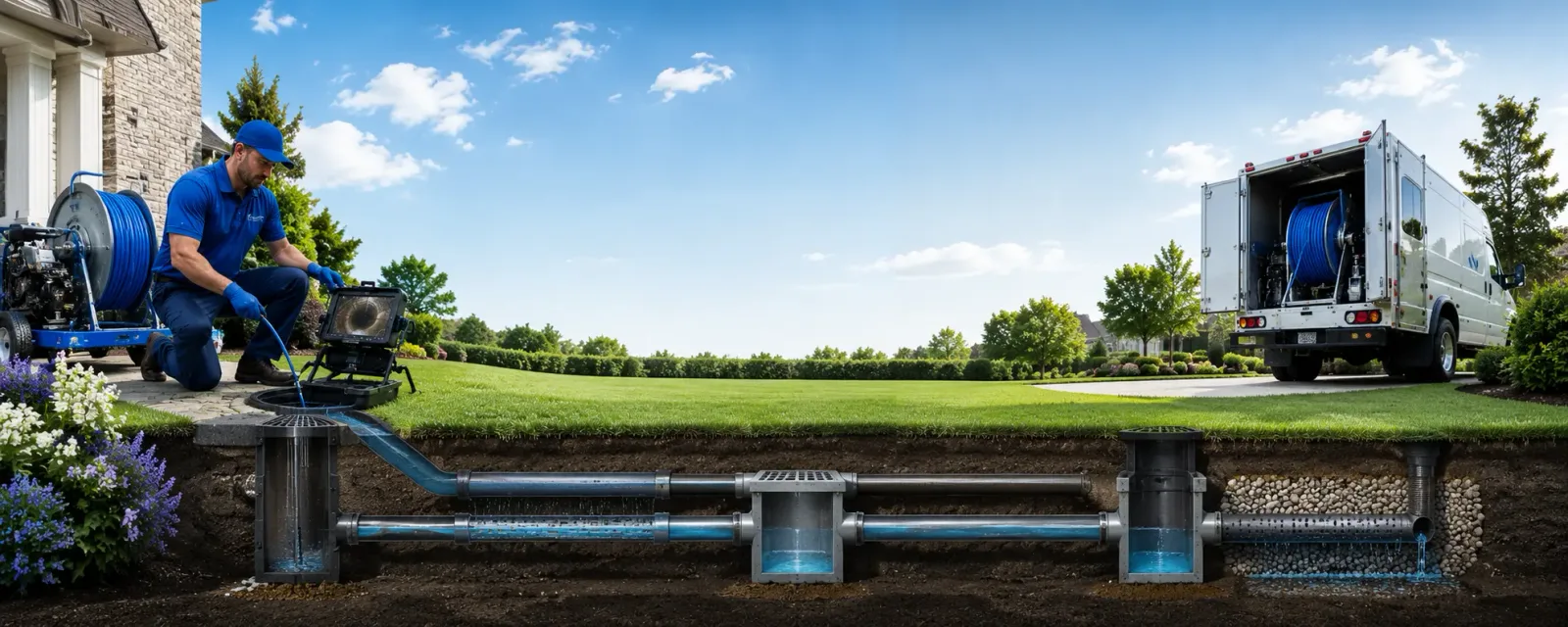 Outdoor drain cleaning information for Wrightstown, NJ
